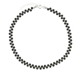 Colar choker em prata 925 com espinela