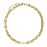 Colar choker, Banhado a Ouro, Nenhuma pedra